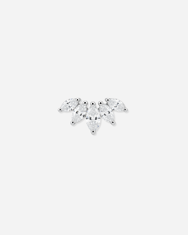 Marquise Fan Diamond Stud