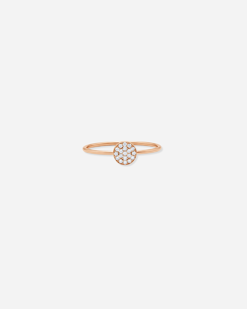 Pave Disc Ring