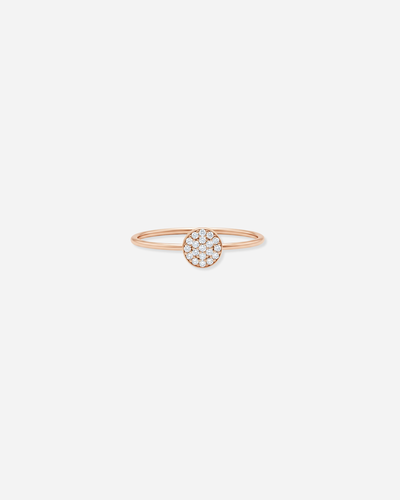 Pave Disc Ring