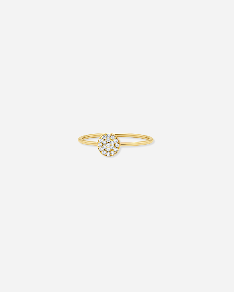 Pave Disc Ring