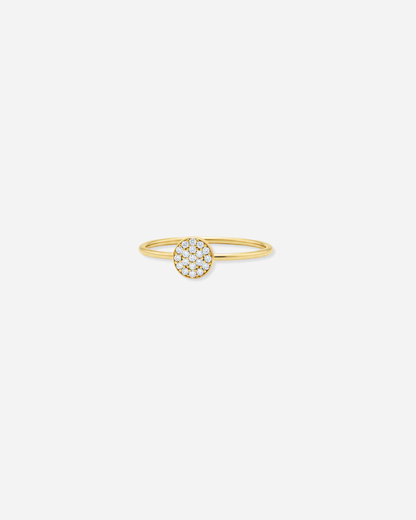 Pave Disc Ring