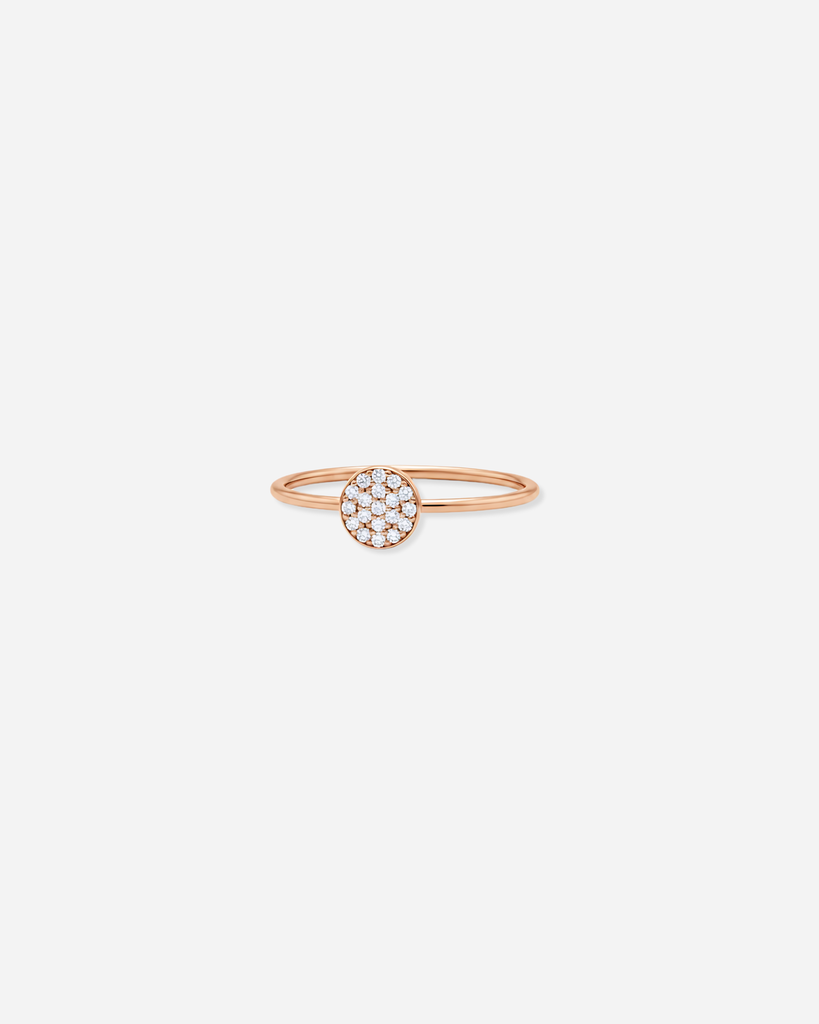Pave Disc Ring