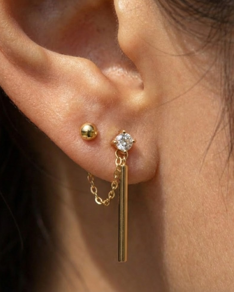 Solitaire Sphere Earrings