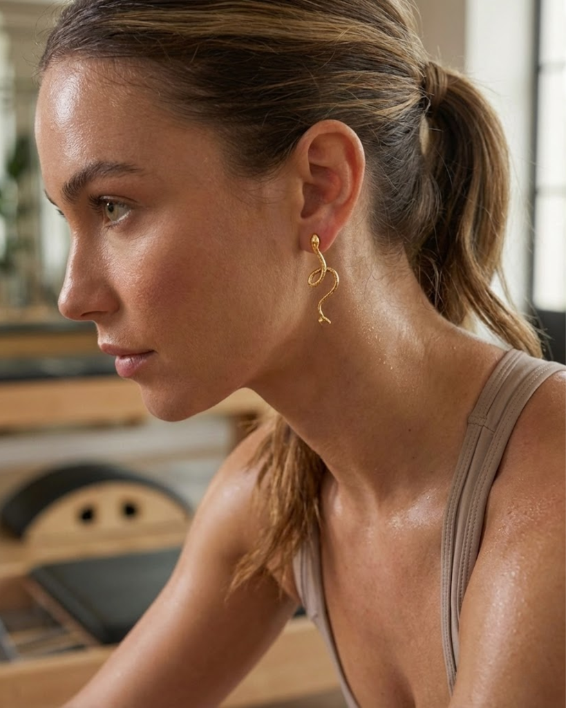 Serpentine Stud Earrings