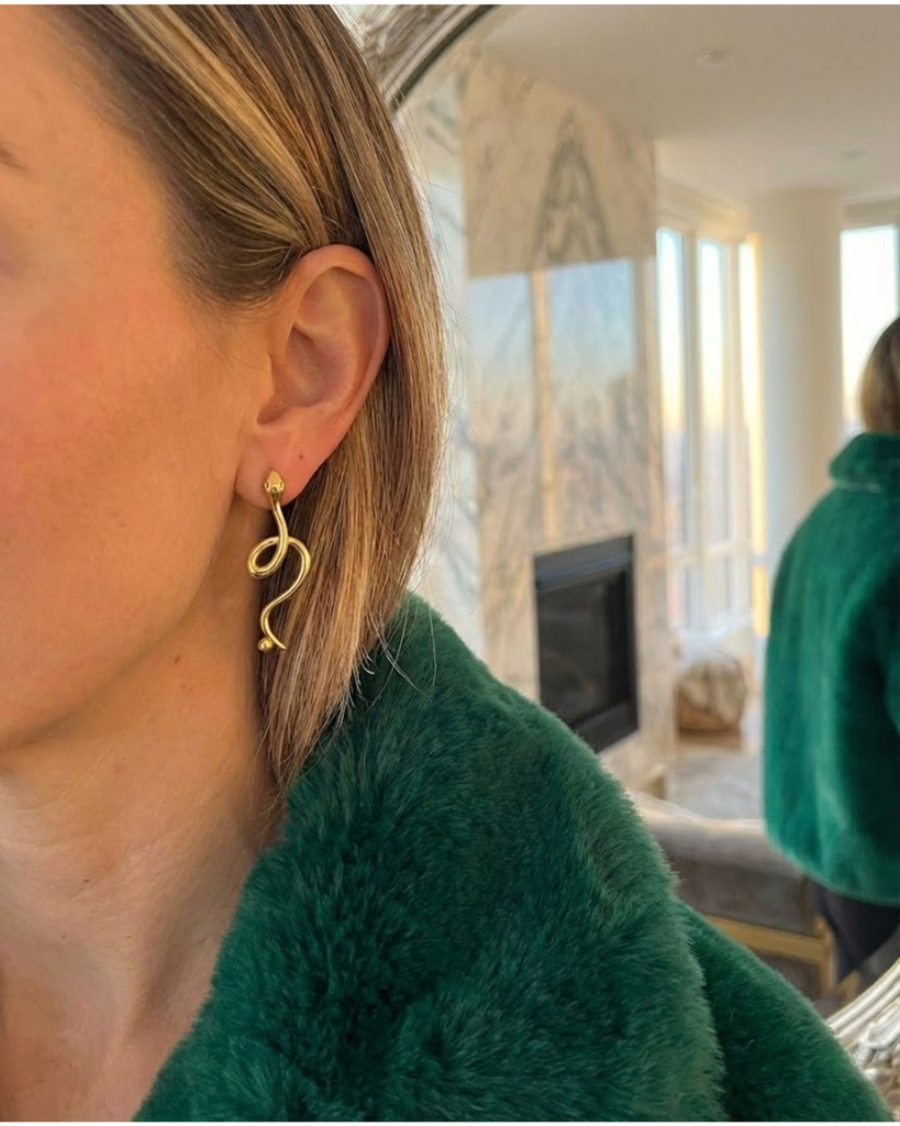 Serpentine Stud Earrings