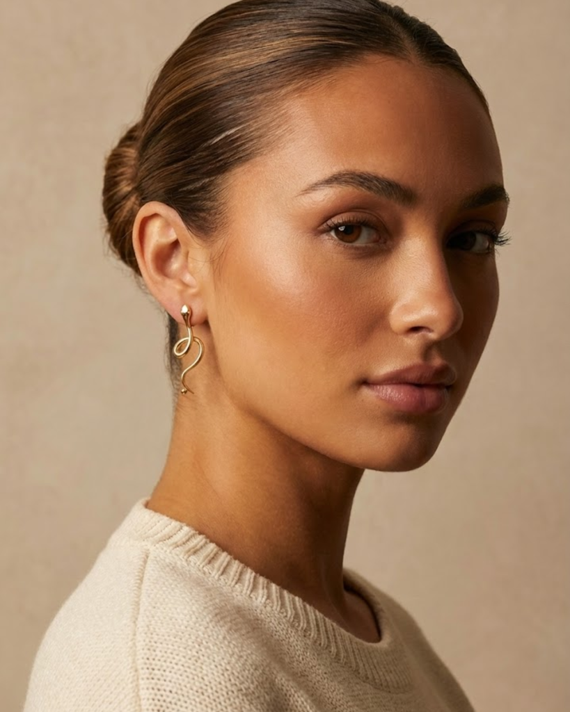 Serpentine Stud Earrings
